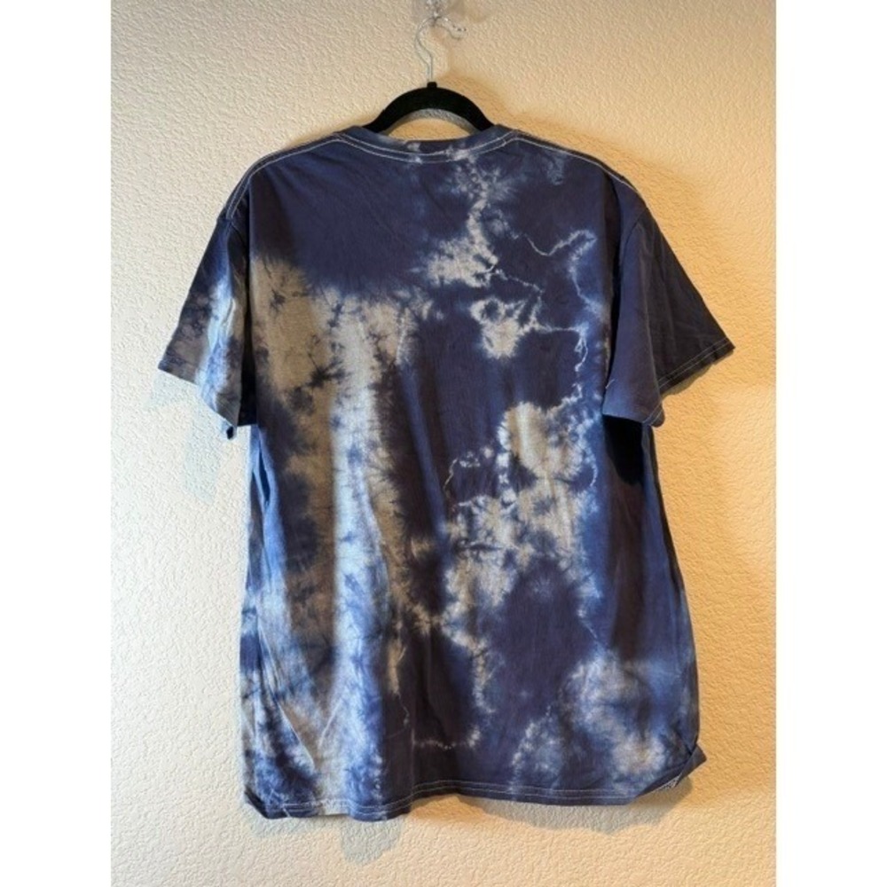 Ice Cube Graphic Tie Dye T-Shirt Mens M Blue White Lightning Hip Hop Rap Tee - Picture 3 of 4